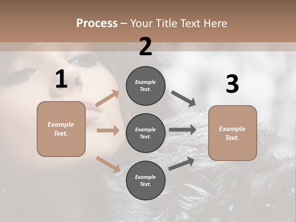 A Woman Wearing A Fur Hat And Fur Coat PowerPoint Template