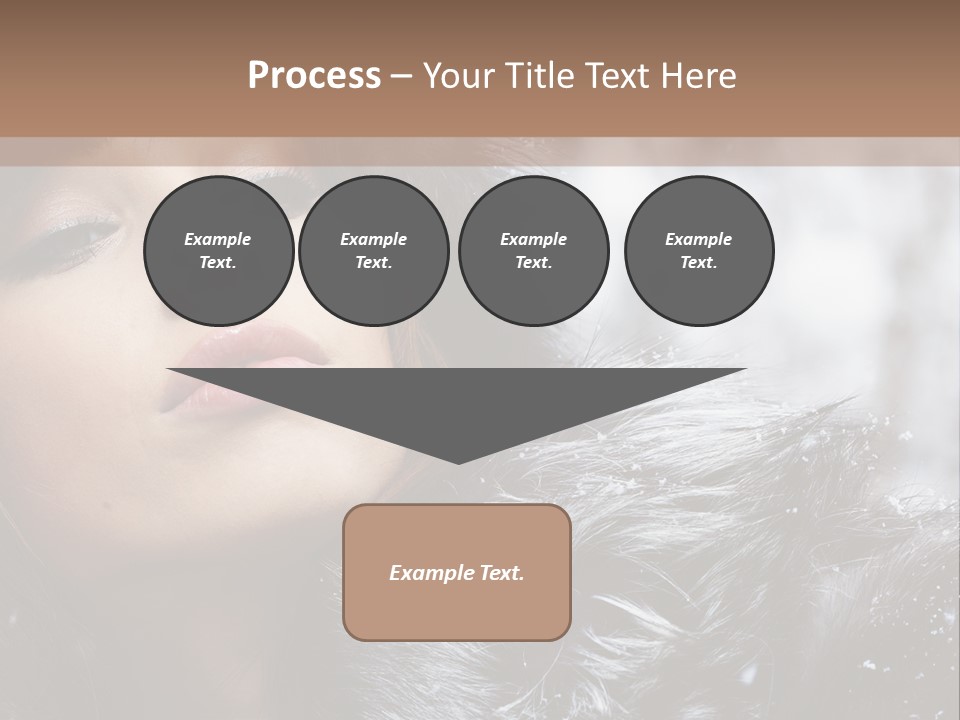 A Woman Wearing A Fur Hat And Fur Coat PowerPoint Template