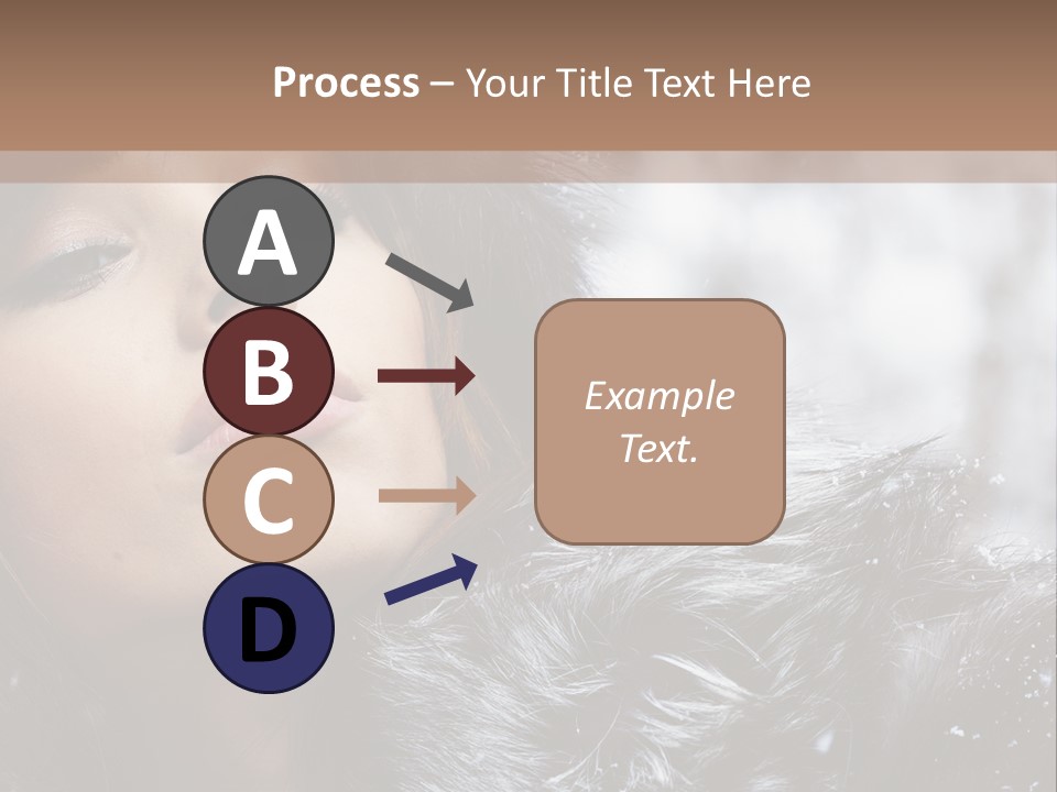 A Woman Wearing A Fur Hat And Fur Coat PowerPoint Template