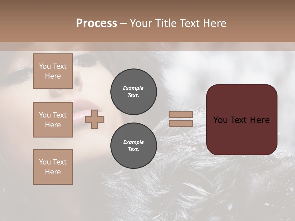 A Woman Wearing A Fur Hat And Fur Coat PowerPoint Template