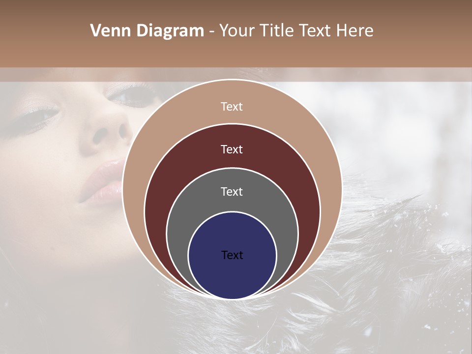 A Woman Wearing A Fur Hat And Fur Coat PowerPoint Template