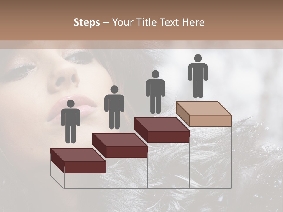 A Woman Wearing A Fur Hat And Fur Coat PowerPoint Template