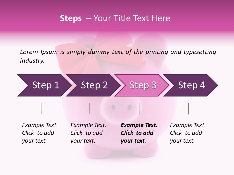Earn Ribbon Vibrant PowerPoint Template