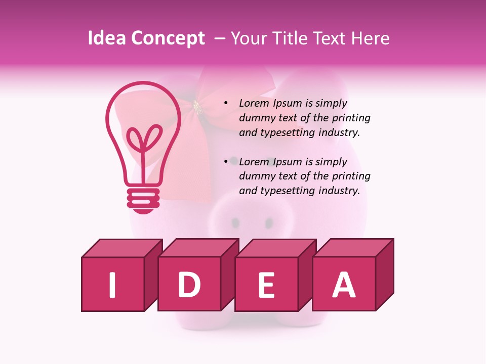 Earn Ribbon Vibrant PowerPoint Template