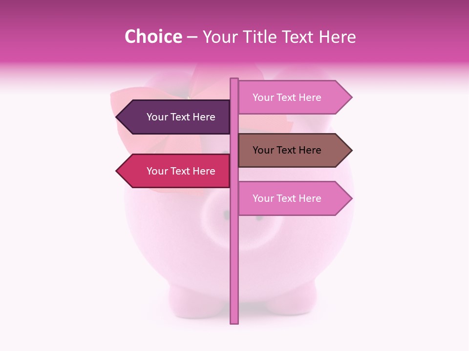 Earn Ribbon Vibrant PowerPoint Template