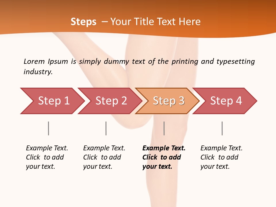 Waxing Legs Careless PowerPoint Template