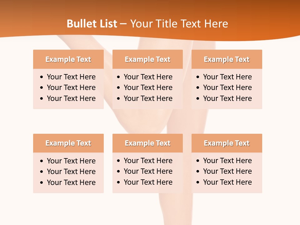 Waxing Legs Careless PowerPoint Template