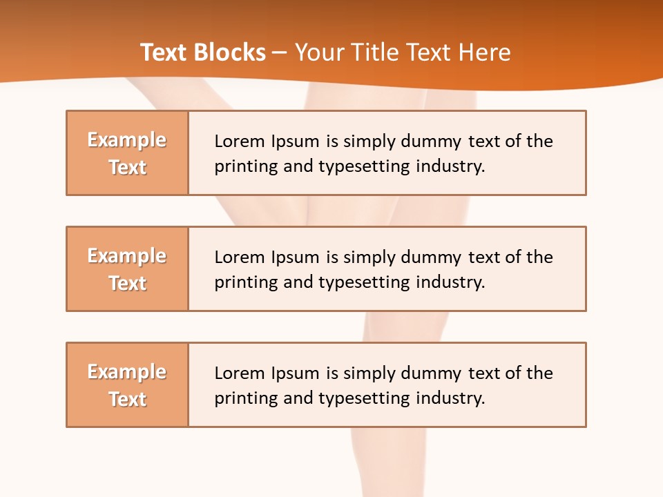 Waxing Legs Careless PowerPoint Template