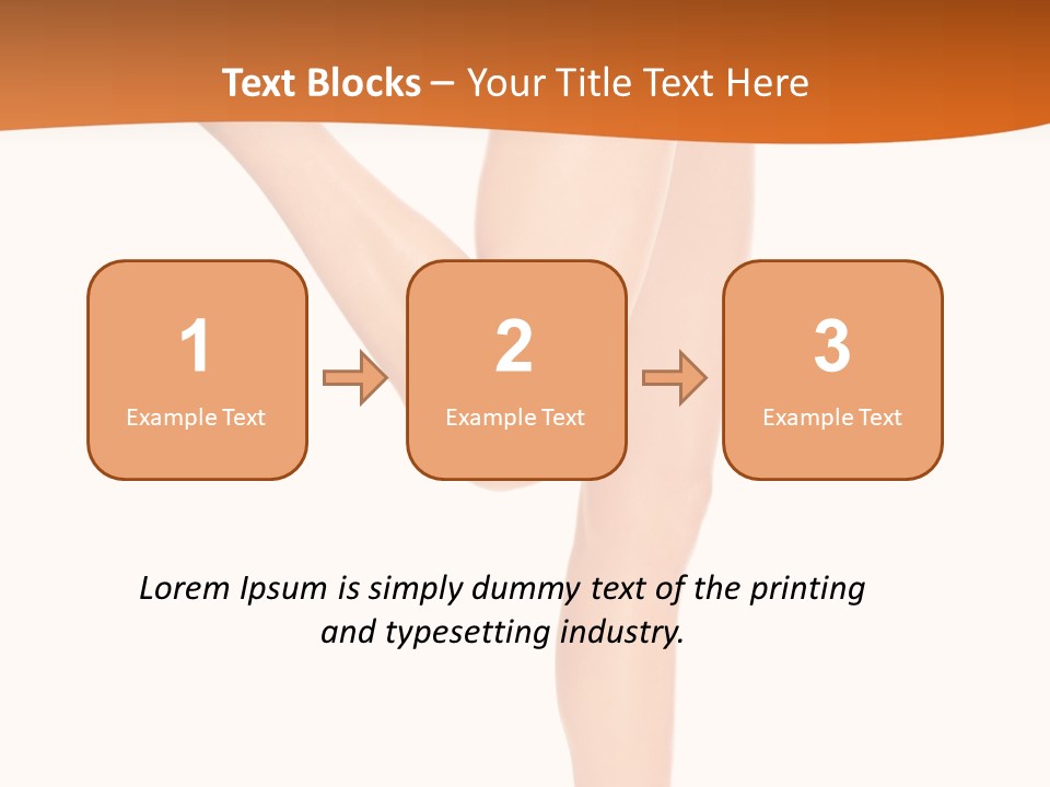 Waxing Legs Careless PowerPoint Template