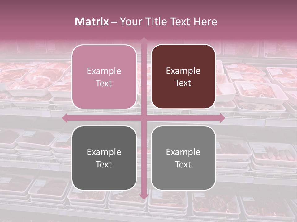 Butcher Shelves Steak PowerPoint Template