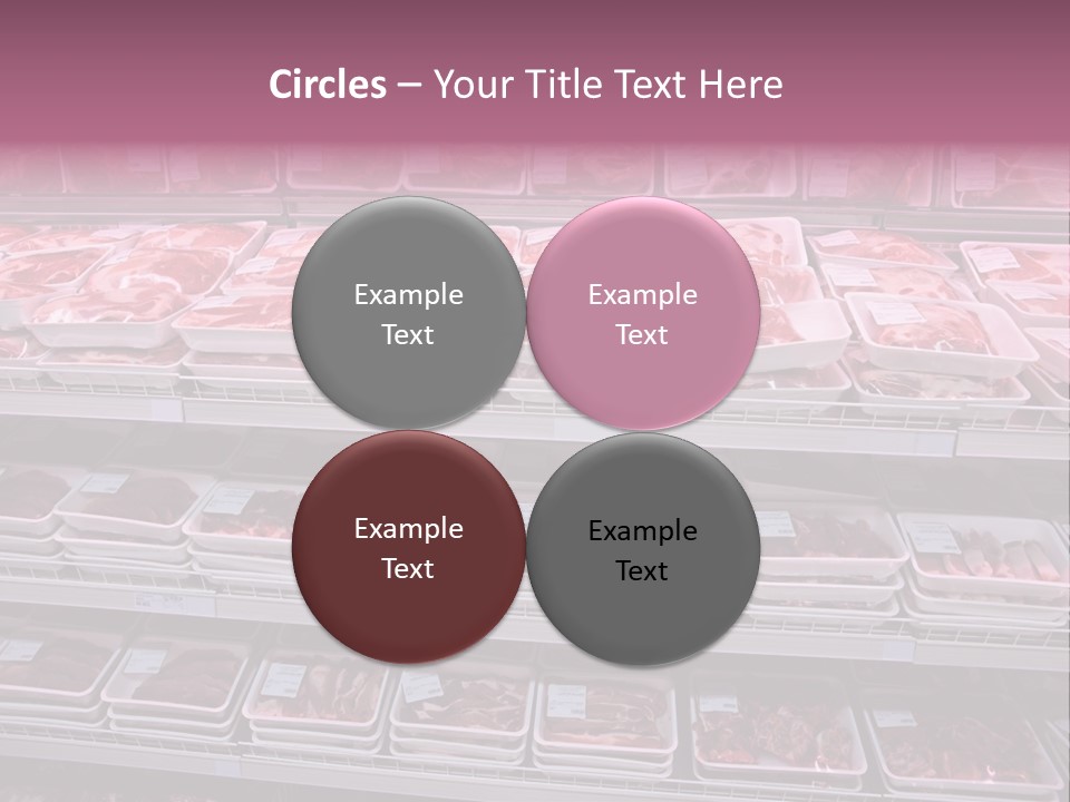 Butcher Shelves Steak PowerPoint Template