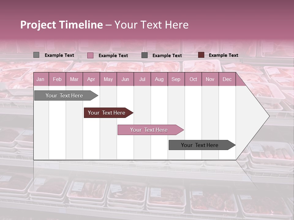 Butcher Shelves Steak PowerPoint Template
