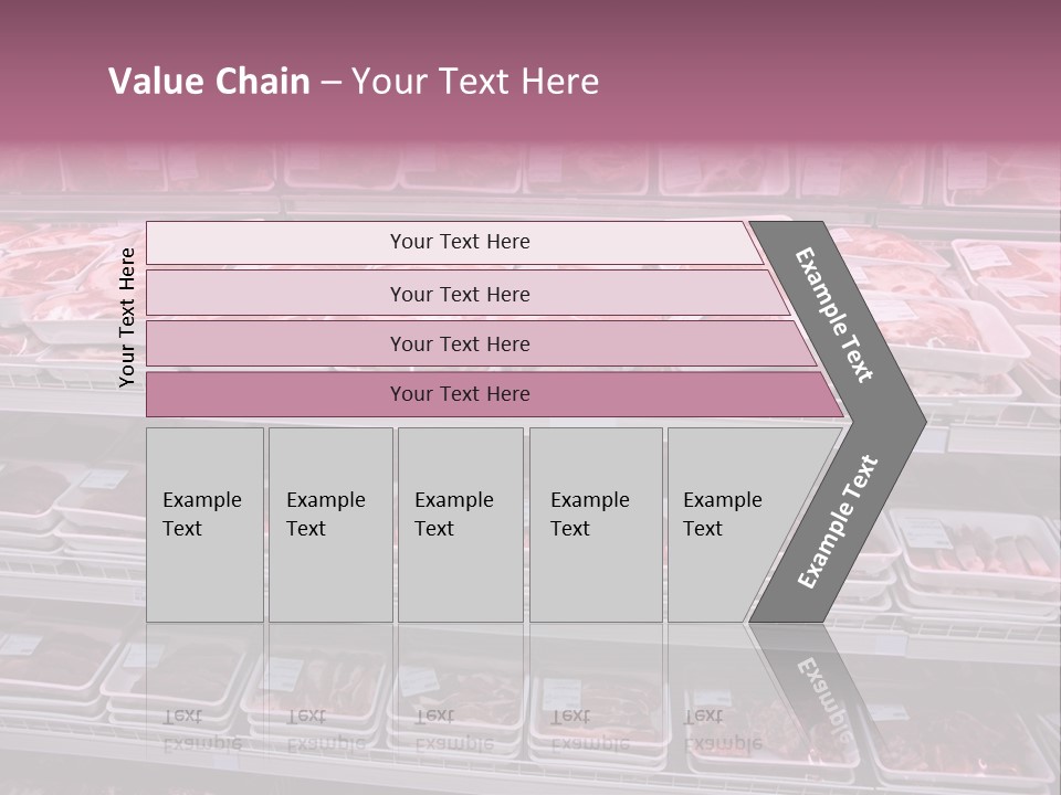 Butcher Shelves Steak PowerPoint Template