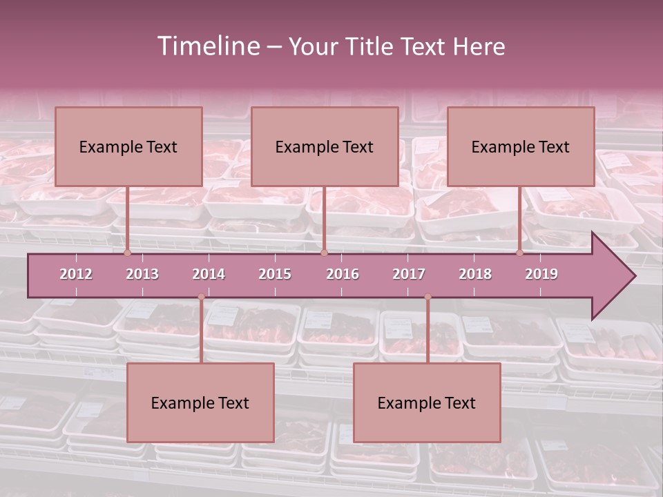 Butcher Shelves Steak PowerPoint Template