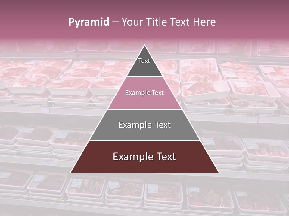 Butcher Shelves Steak PowerPoint Template