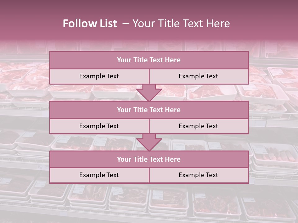 Butcher Shelves Steak PowerPoint Template