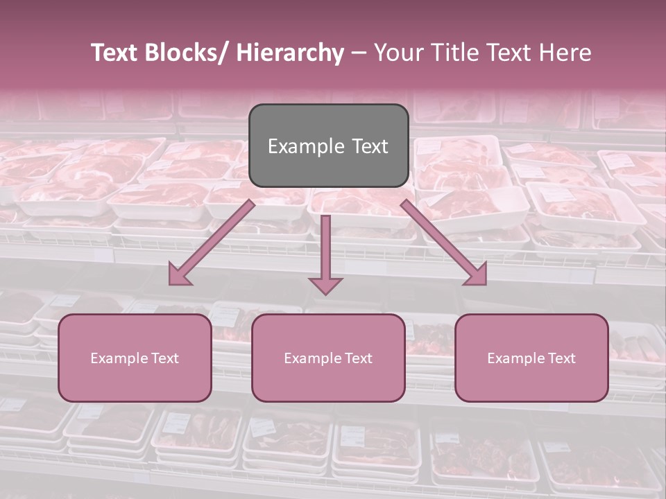 Butcher Shelves Steak PowerPoint Template