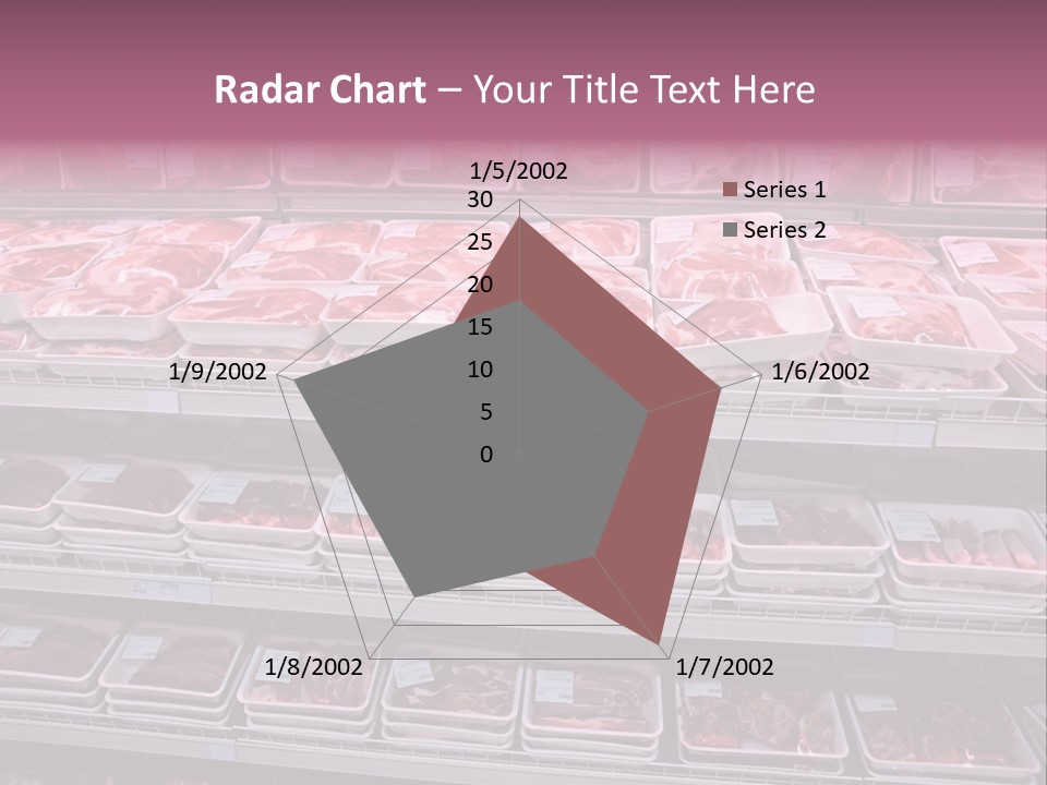 Butcher Shelves Steak PowerPoint Template