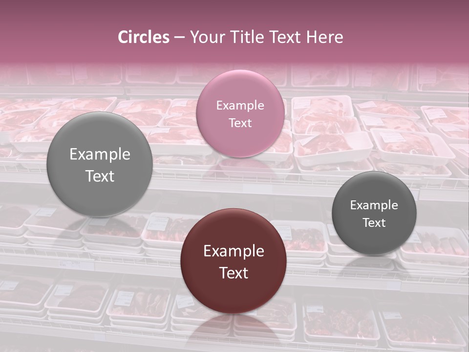 Butcher Shelves Steak PowerPoint Template