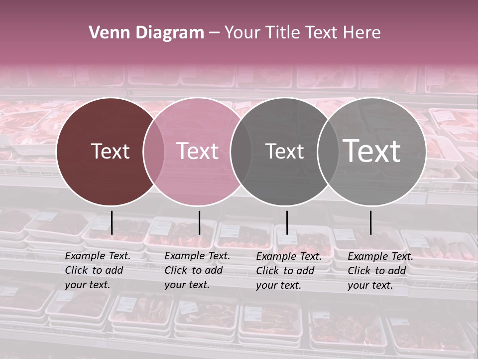 Butcher Shelves Steak PowerPoint Template