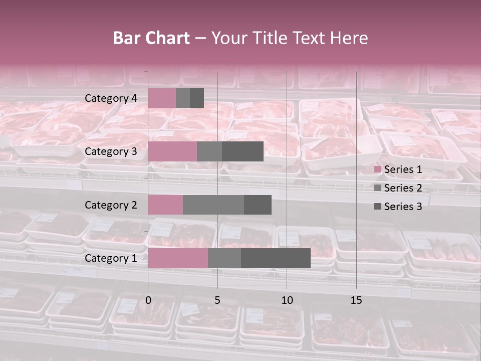 Butcher Shelves Steak PowerPoint Template