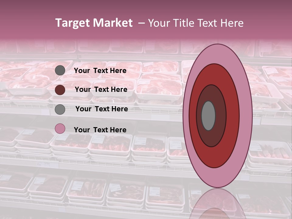 Butcher Shelves Steak PowerPoint Template