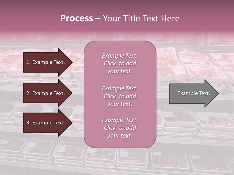 Butcher Shelves Steak PowerPoint Template