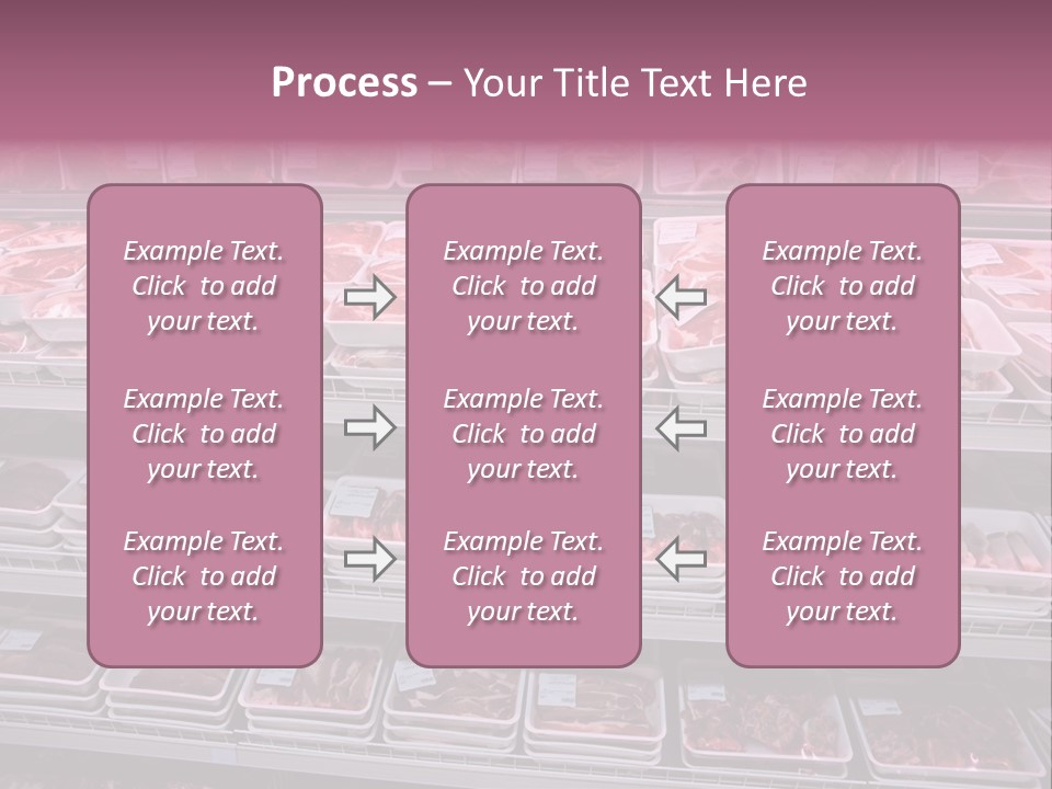 Butcher Shelves Steak PowerPoint Template