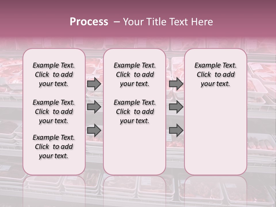 Butcher Shelves Steak PowerPoint Template