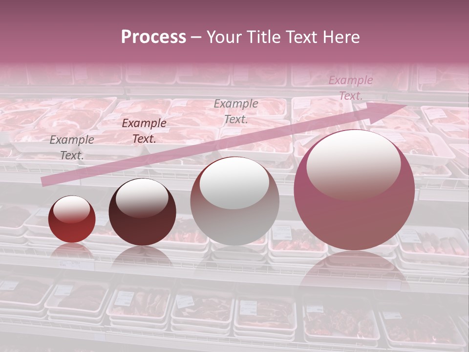 Butcher Shelves Steak PowerPoint Template