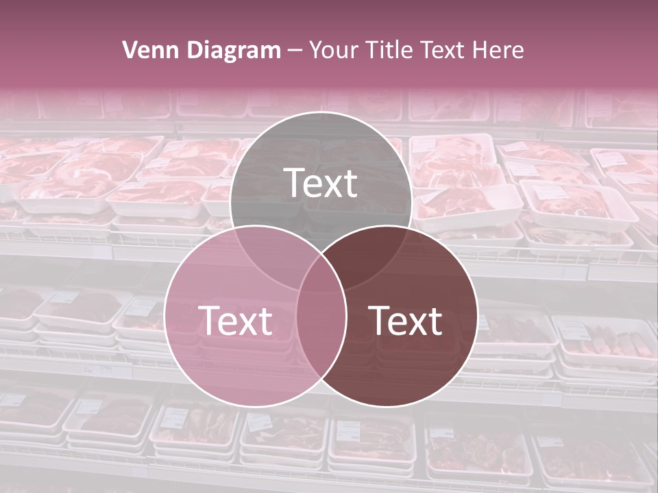 Butcher Shelves Steak PowerPoint Template