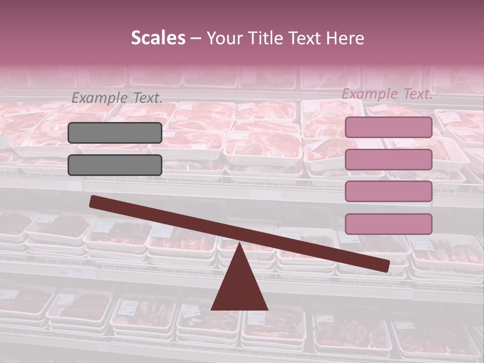 Butcher Shelves Steak PowerPoint Template