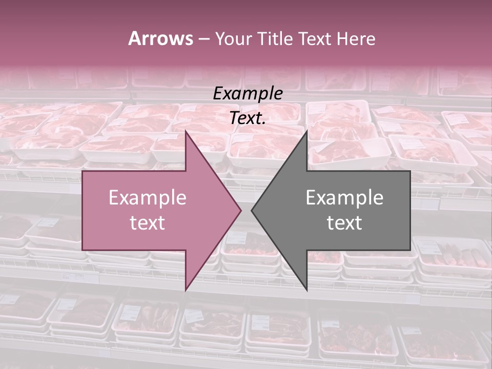 Butcher Shelves Steak PowerPoint Template