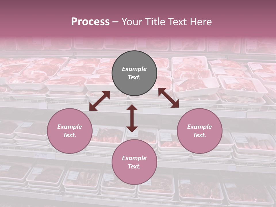 Butcher Shelves Steak PowerPoint Template