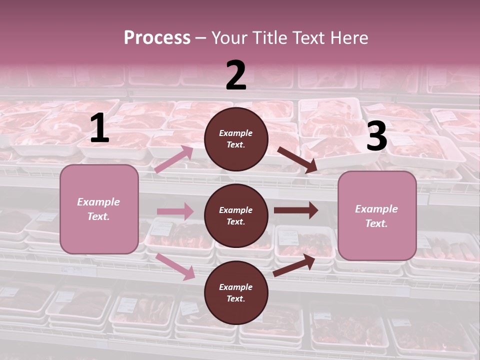 Butcher Shelves Steak PowerPoint Template