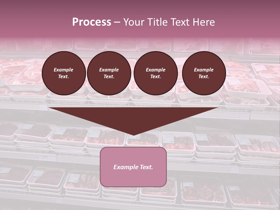 Butcher Shelves Steak PowerPoint Template