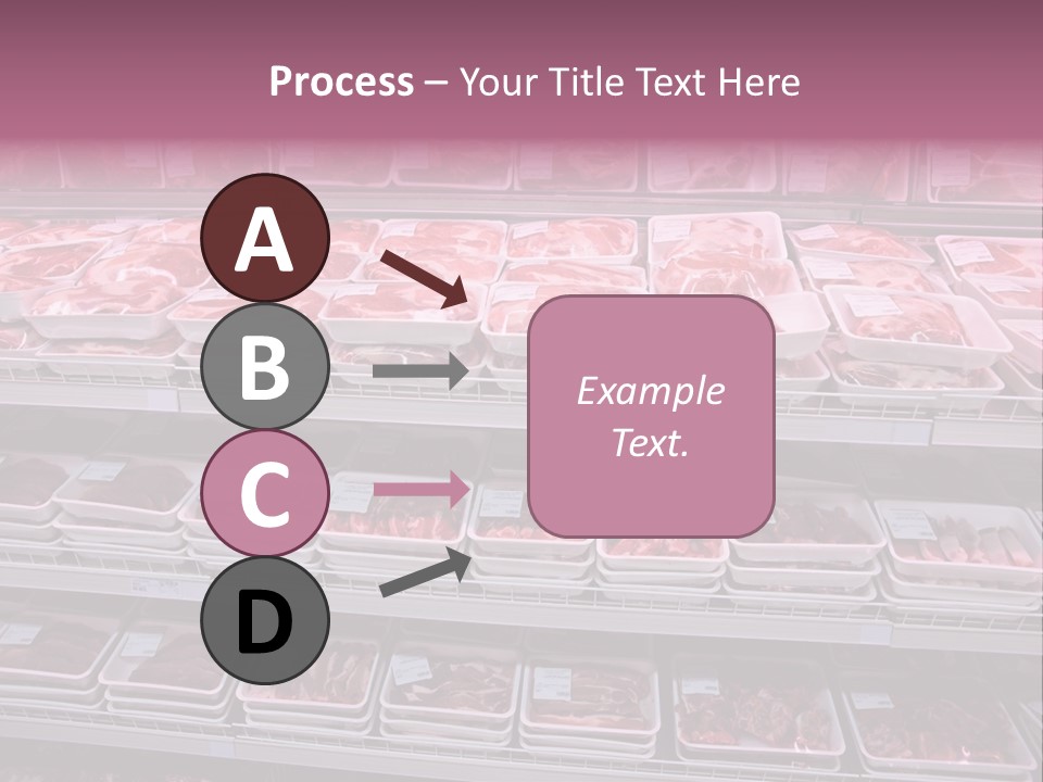 Butcher Shelves Steak PowerPoint Template