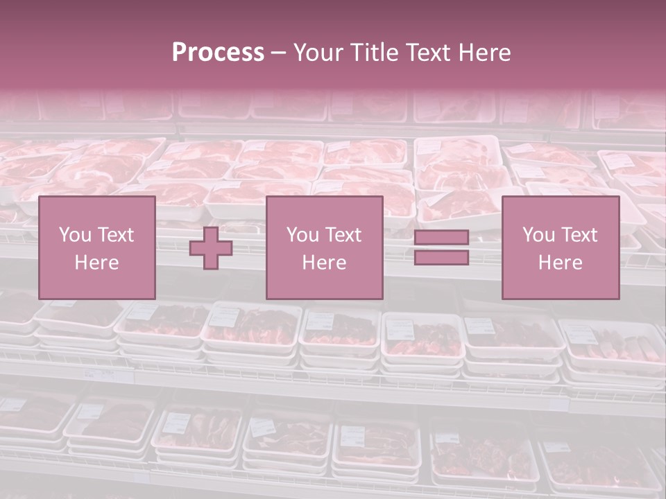 Butcher Shelves Steak PowerPoint Template