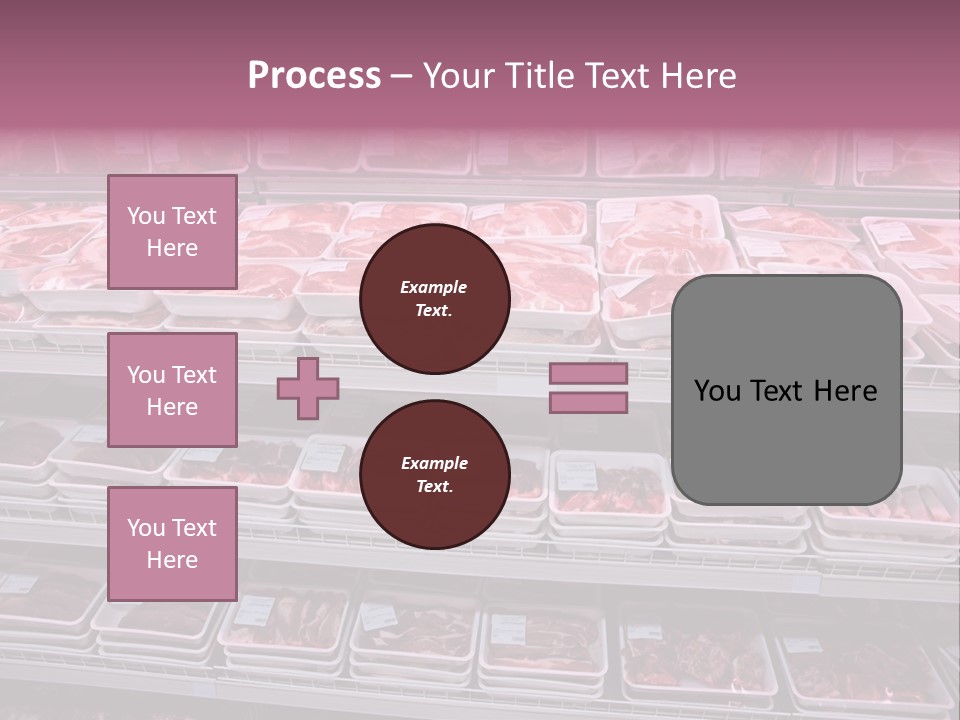 Butcher Shelves Steak PowerPoint Template