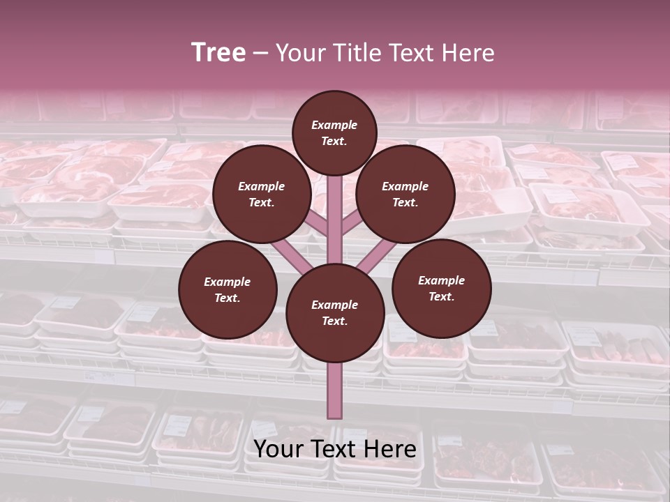 Butcher Shelves Steak PowerPoint Template