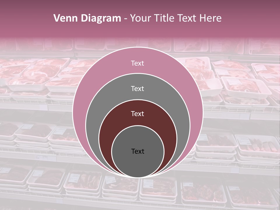 Butcher Shelves Steak PowerPoint Template