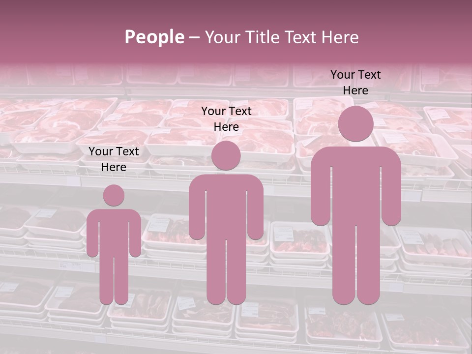 Butcher Shelves Steak PowerPoint Template