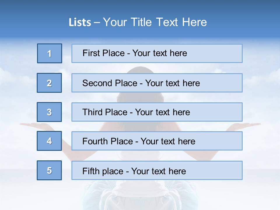 Young Relax Beauty PowerPoint Template