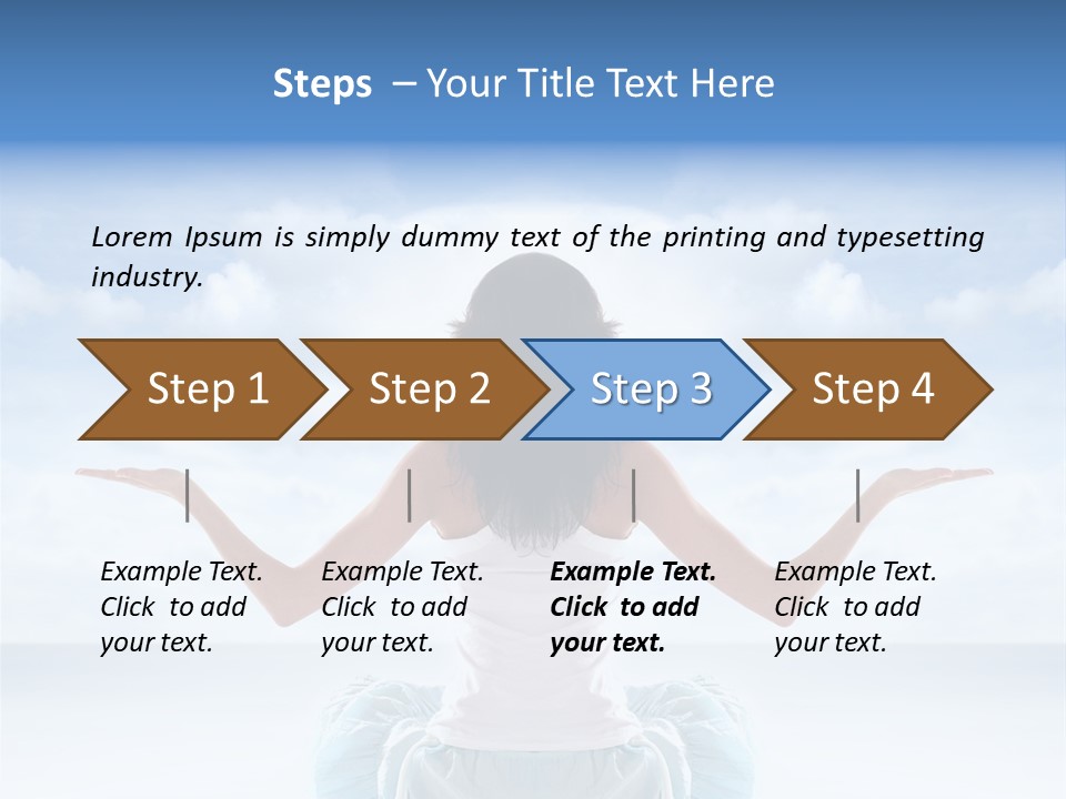 Young Relax Beauty PowerPoint Template
