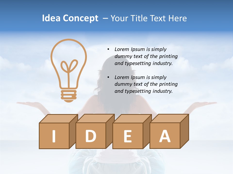 Young Relax Beauty PowerPoint Template