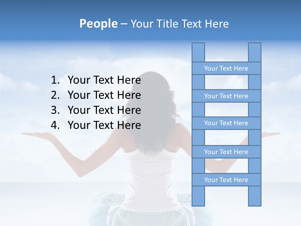 Young Relax Beauty PowerPoint Template