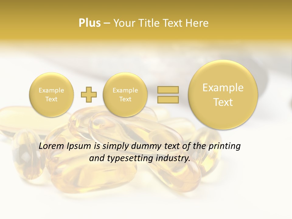 Fish Oil Capsule PowerPoint Template