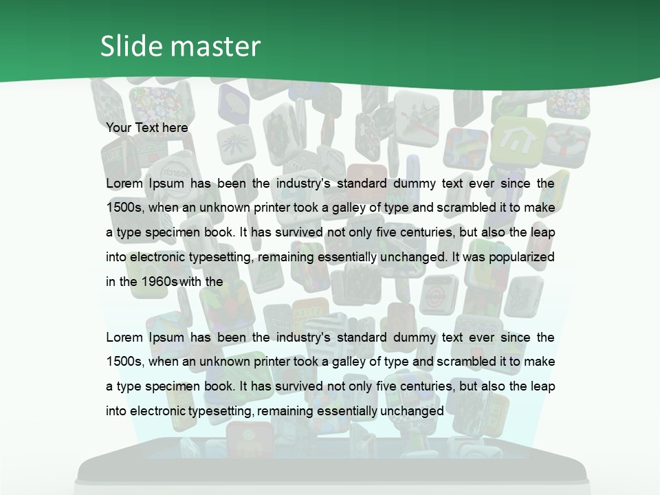 Cellular Many Telecommunications PowerPoint Template