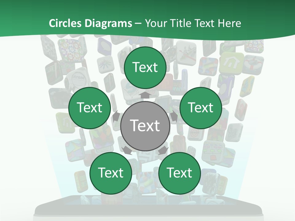 Cellular Many Telecommunications PowerPoint Template