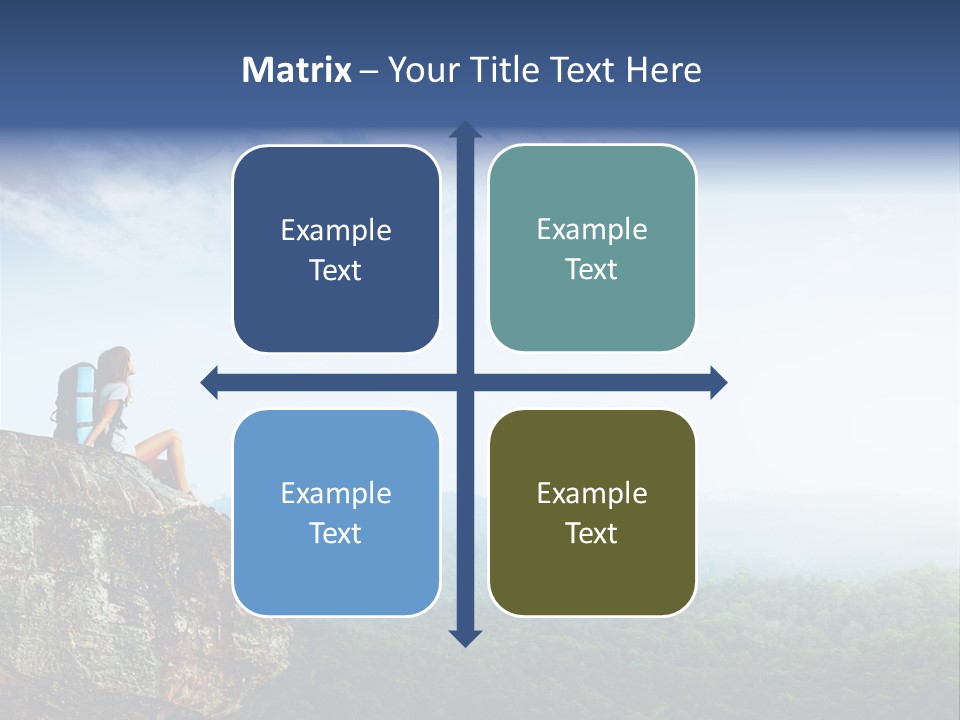 Activity Hike Sky PowerPoint Template